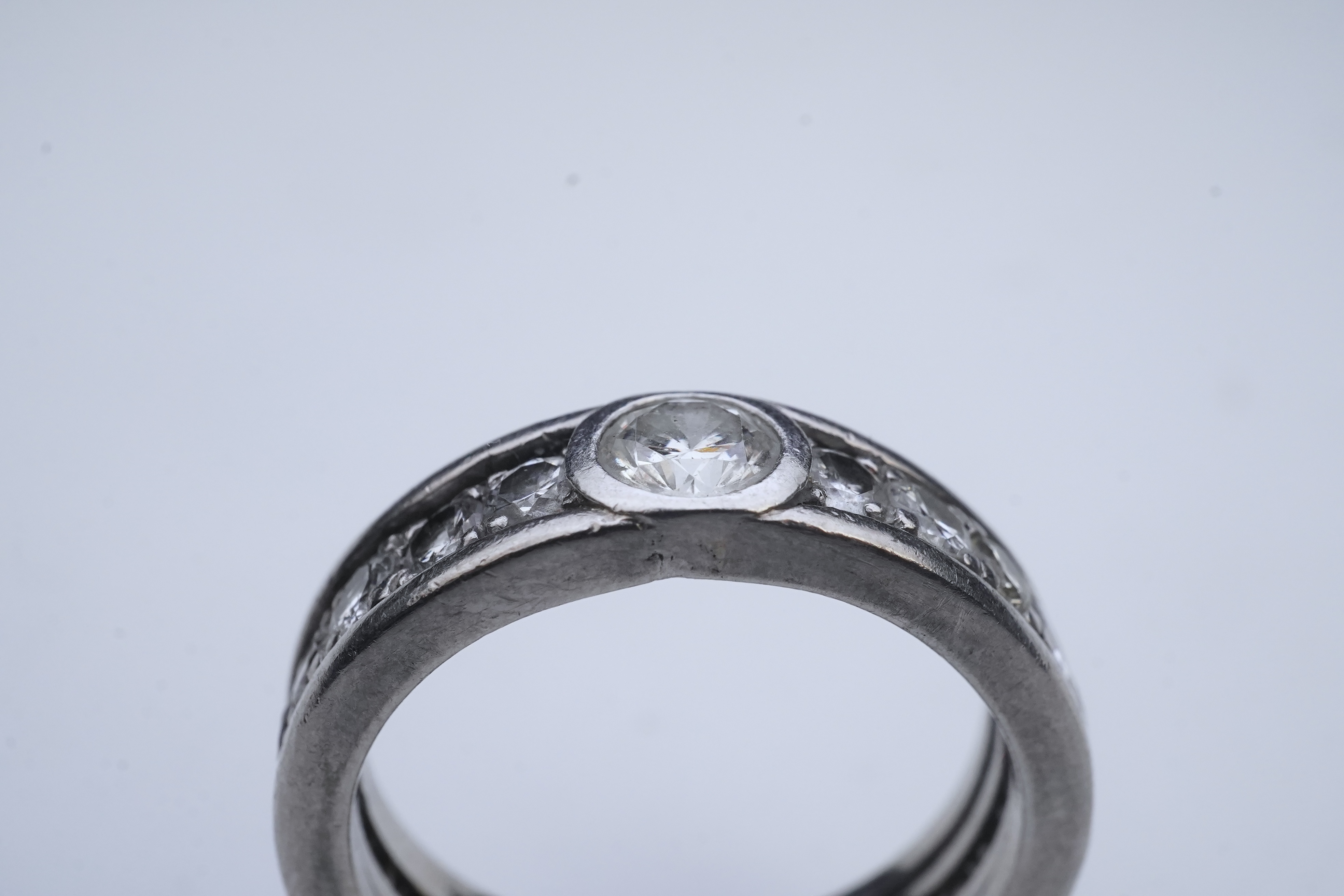 A diamond eternity ring